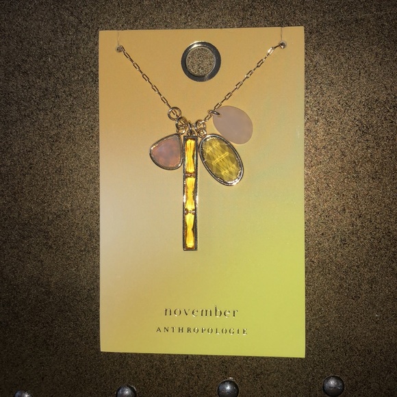 Anthropologie Birthstone November Necklace - Picture 4 of 5